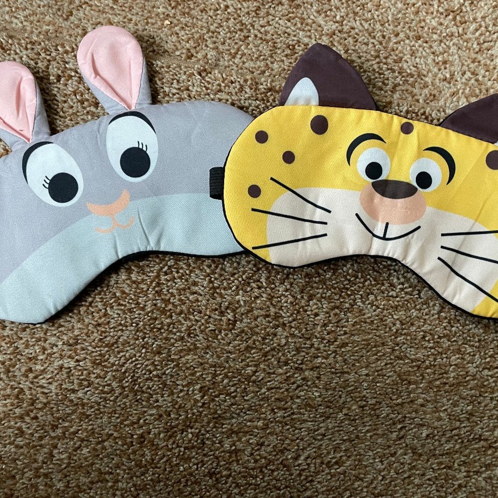 2 Animal sleep mask